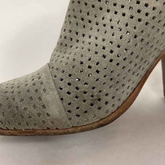 Rag and Bone Margot Boot Perforated Leather Suede Dual Side Zipper Ankle Booties - Picture 14 of 16
